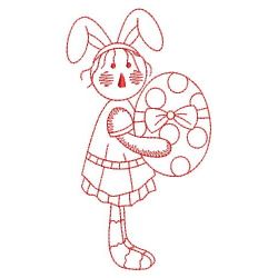 Redwork Happy Easter 04(Md) machine embroidery designs