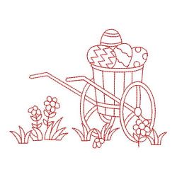 Redwork Happy Easter 05(Lg) machine embroidery designs
