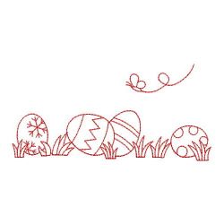 Redwork Happy Easter 06(Sm) machine embroidery designs