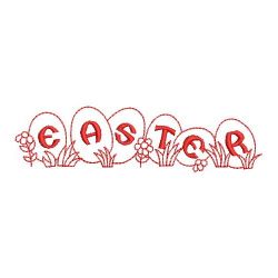Redwork Happy Easter 10(Lg) machine embroidery designs