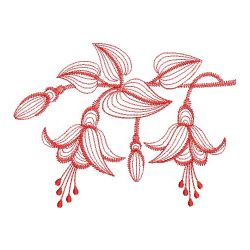 Redwork Fuchsia 09(Sm)