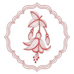 Redwork Fuchsia 10(Sm) machine embroidery designs