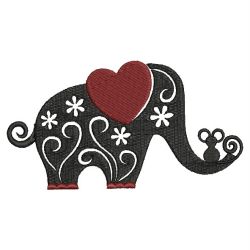Assorted Elephant 2 01(Md) machine embroidery designs