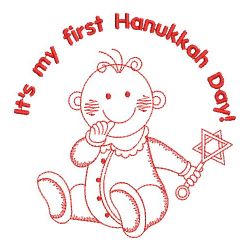 Redwork Baby First Holiday 09(Md) machine embroidery designs