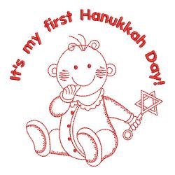 Redwork Baby First Holiday 09(Lg) machine embroidery designs