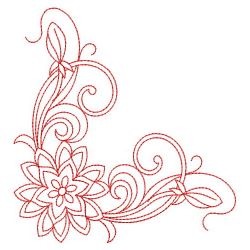 Redwork Butterfly and Flower(Md) machine embroidery designs