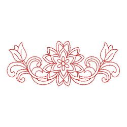 Redwork Butterfly and Flower 03(Md) machine embroidery designs