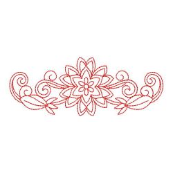 Redwork Butterfly and Flower 05(Md)