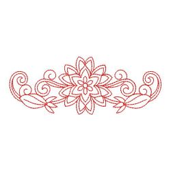 Redwork Butterfly and Flower 05(Lg) machine embroidery designs