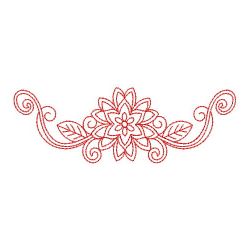 Redwork Butterfly and Flower 06(Md)