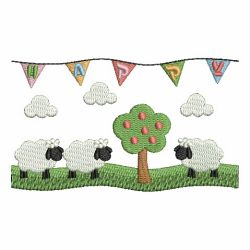 Cute Sheep 05 machine embroidery designs
