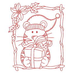 Christmas Baby Tiger 03(Lg) machine embroidery designs