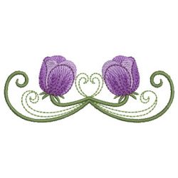 Purple Tulip 12 machine embroidery designs