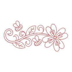 Redwork Fancy Flower 02(Lg) machine embroidery designs