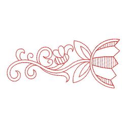 Redwork Fancy Flower 03(Lg) machine embroidery designs