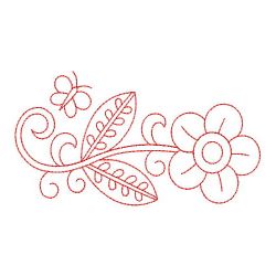 Redwork Fancy Flower 08(Lg) machine embroidery designs