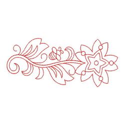 Redwork Fancy Flower 10(Sm) machine embroidery designs