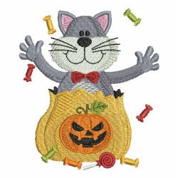 Halloween Cat 04 machine embroidery designs