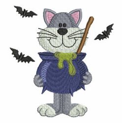 Halloween Cat 09 machine embroidery designs