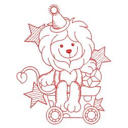 Redwork Circus Lion 01(Sm) machine embroidery designs