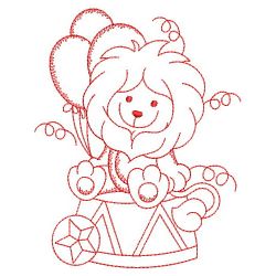 Redwork Circus Lion 02(Lg) machine embroidery designs