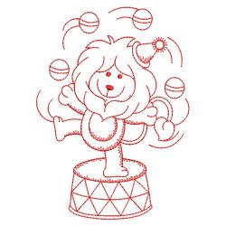 Redwork Circus Lion 06(Sm) machine embroidery designs