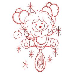 Redwork Circus Lion 07(Md) machine embroidery designs