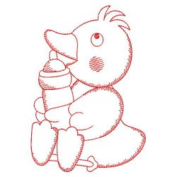 Redwork Baby Critters 02(Lg) machine embroidery designs