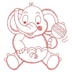 Redwork Baby Critters 04(Lg) machine embroidery designs
