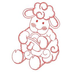 Redwork Baby Critters 07(Lg) machine embroidery designs