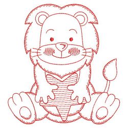 Redwork Baby Critters 11(Sm) machine embroidery designs