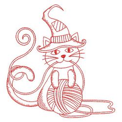 Redwork Crafty Halloween 06(Md) machine embroidery designs