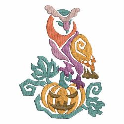 Fancy Halloween Owls 03 machine embroidery designs