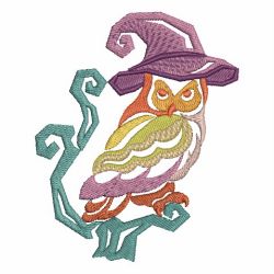 Fancy Halloween Owls 04 machine embroidery designs