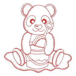 Redwork Happy Panda 03(Md)