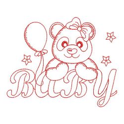 Redwork Happy Panda 12(Lg) machine embroidery designs