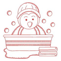 Redwork Bath Time Cuties 05(Lg) machine embroidery designs