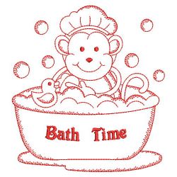 Redwork Bath Time Cuties 06(Md)