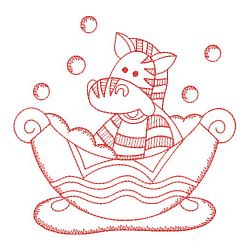 Redwork Bath Time Cuties 10(Lg) machine embroidery designs