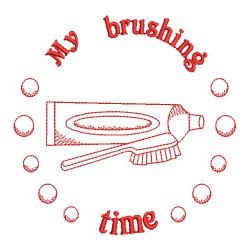 Redwork Bath Time 12(Sm) machine embroidery designs