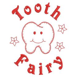 Redwork Tooth Fairy 2(Md) machine embroidery designs