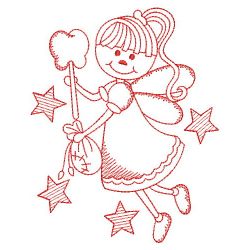 Redwork Tooth Fairy 2 06(Md) machine embroidery designs