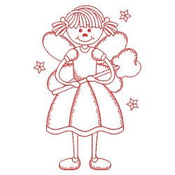 Redwork Tooth Fairy 2 07(Lg) machine embroidery designs
