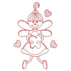 Redwork Tooth Fairy 2 09(Md) machine embroidery designs