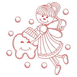 Redwork Tooth Fairy 2 11(Md) machine embroidery designs