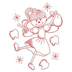 Redwork Tooth Fairy 2 15(Sm) machine embroidery designs