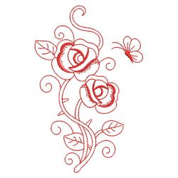 Redwork Rose 01(Sm) machine embroidery designs