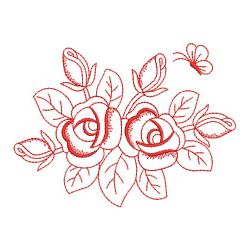 Redwork Rose 04(Sm) machine embroidery designs