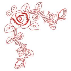 Redwork Rose 05(Md) machine embroidery designs