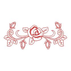 Redwork Rose 06(Sm) machine embroidery designs